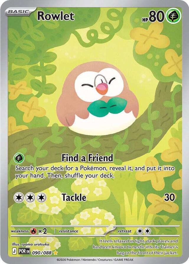 Pokemon TCG: Rowlet #090/088 Pokemon Perfect Order