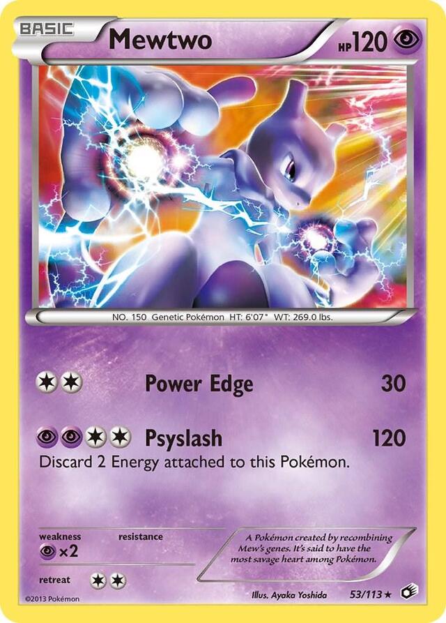 Pokemon TCG: Mewtwo #053/113 Pokemon Legendary Treasures