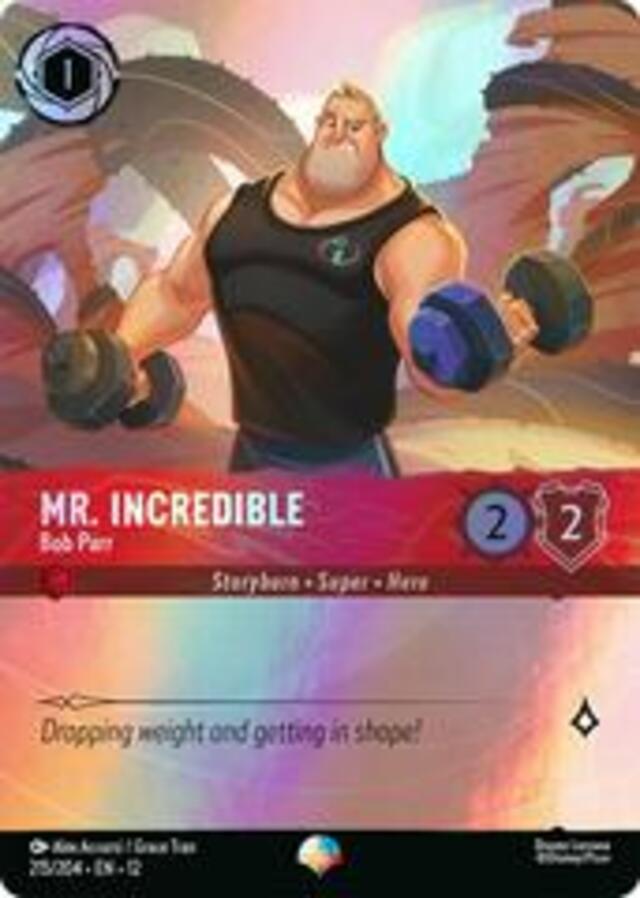 Disney Lorcana: Wilds Unknown EPIC HOLO Mr. Incredible - Bob Parr #215/204