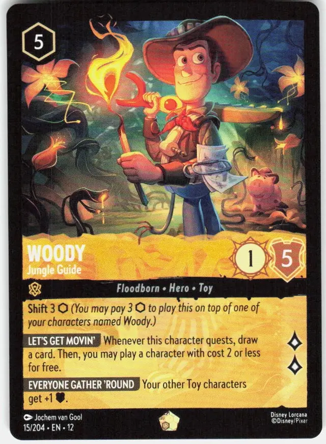 Disney Lorcana: Wilds Unknown LEGENDARY Woody - Jungle Guide #15/204