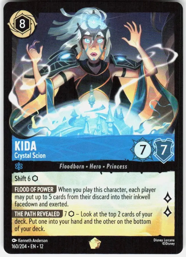Disney Lorcana: Wilds Unknown LEGENDARY Kida - Crystal Scion #160/204