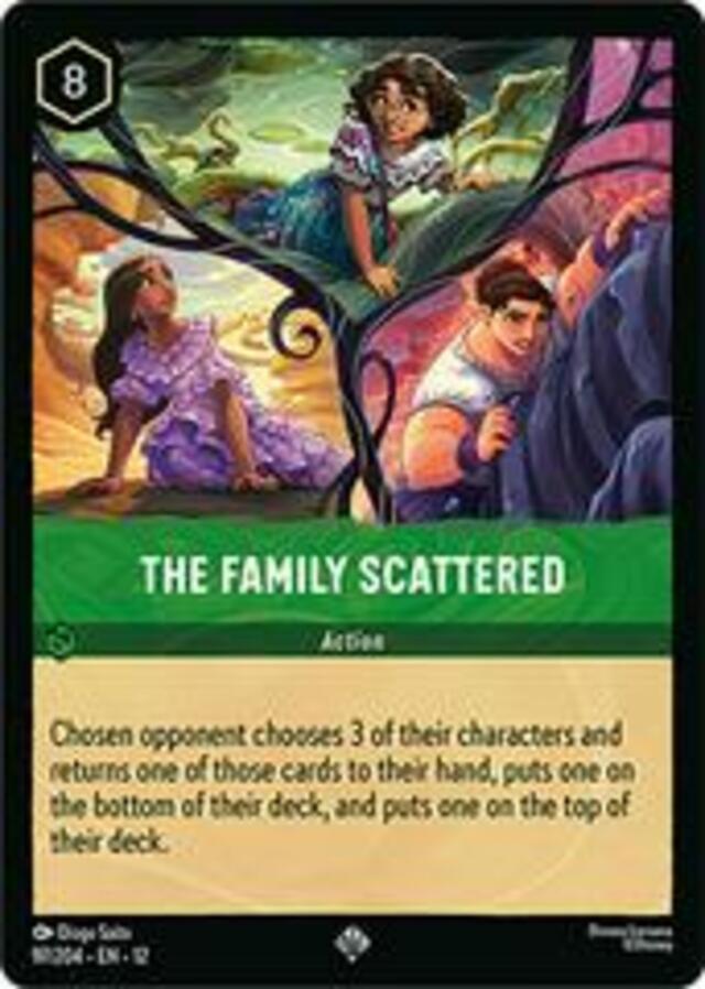 Disney Lorcana: Wilds Unknown SUPER RARE FOIL The Family Scattered #97/204
