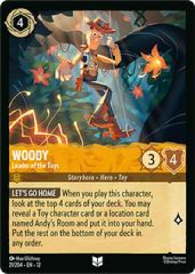 Disney Lorcana: Wilds Unknown UNCOMMON FOIL Woody - Leader Of The Toys #21/204