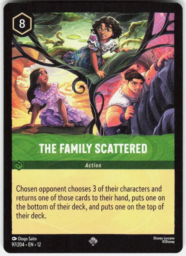 Disney Lorcana: Wilds Unknown SUPER RARE The Family Scattered #97/204