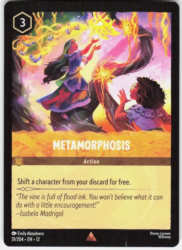 Disney Lorcana: Wilds Unknown RARE Metamorphosis #31/204