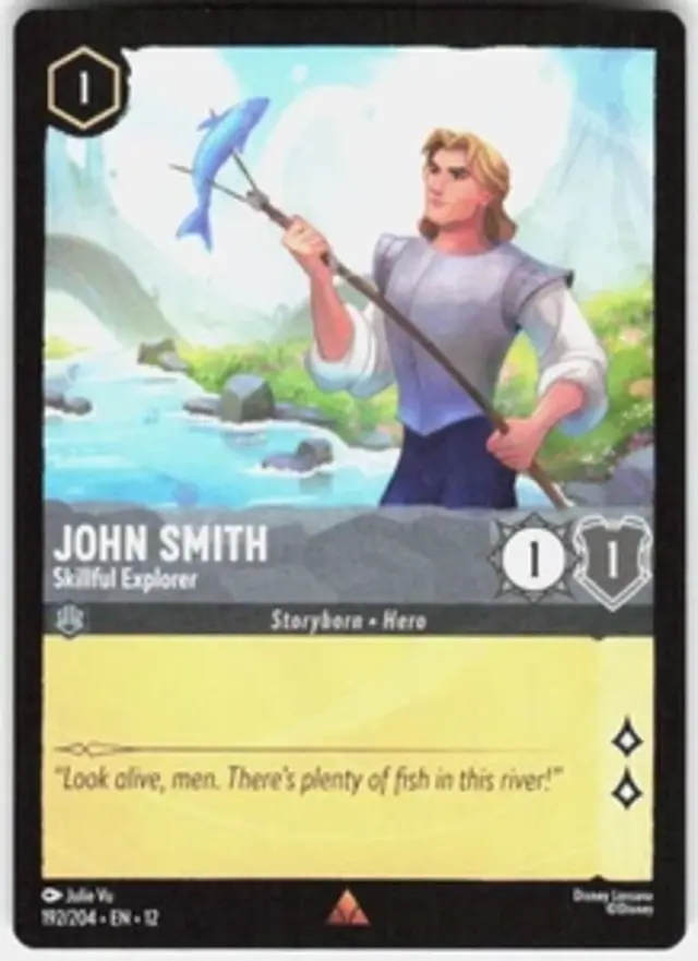 Disney Lorcana: Wilds Unknown RARE John Smith - Skillful Explorer #192/204