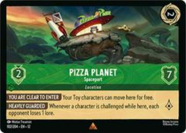 Disney Lorcana: Wilds Unknown RARE Pizza Planet - Spaceport #102/204