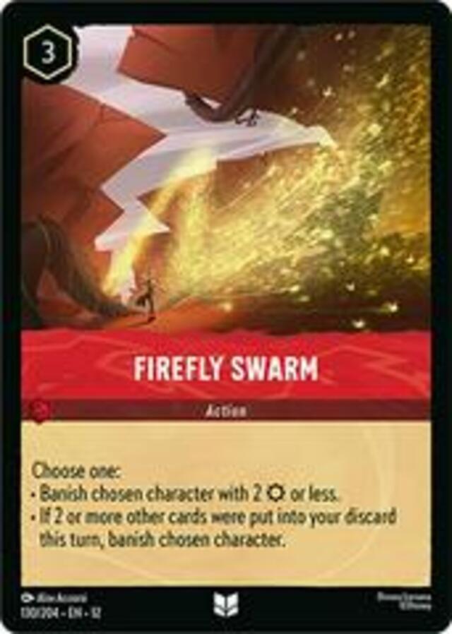 Disney Lorcana: Wilds Unknown UNCOMMON Firefly Swarm #130/204