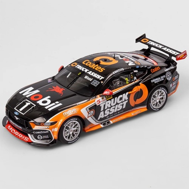Mobil 1 Truck Assist Racing #2 Ford Mustang GT Ryan Wood - 2025 ITM Taupo Super 440 Race 8 Podium - Authentic Collectables 1/18