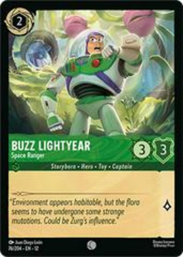 Disney Lorcana: Wilds Unknown COMMON Buzz Lightyear - Space Ranger #76/204