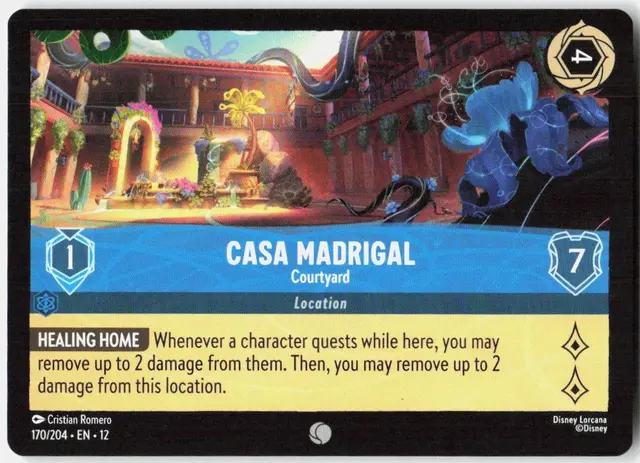 Disney Lorcana: Wilds Unknown COMMON Casa Madrigal - Courtyard #170/204