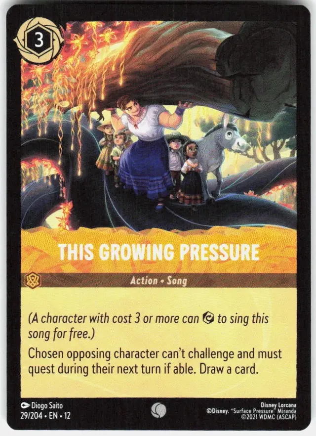 Disney Lorcana: Wilds Unknown COMMON This Growing Pressure #29/204