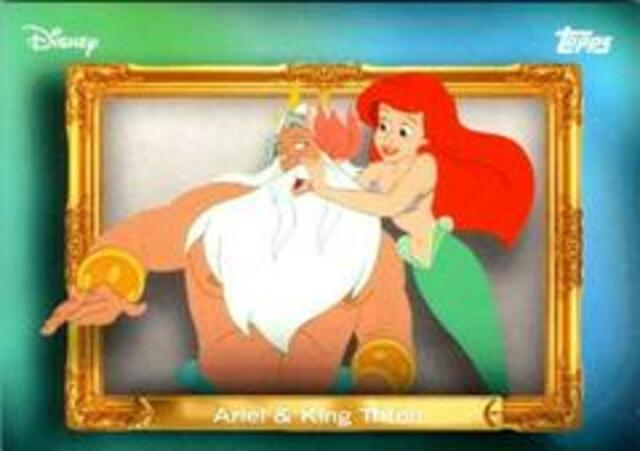 Topps Disney 2026 Neon: Family First - Ariel & King Triton #FF-19