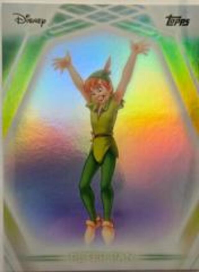 Topps Disney 2026: Neon - Peter Pan #8 Rainbow Foilboard