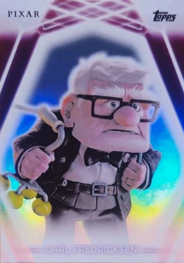 Topps Disney 2026: Neon - Carl Fredricksen #129 Rainbow Foilboard