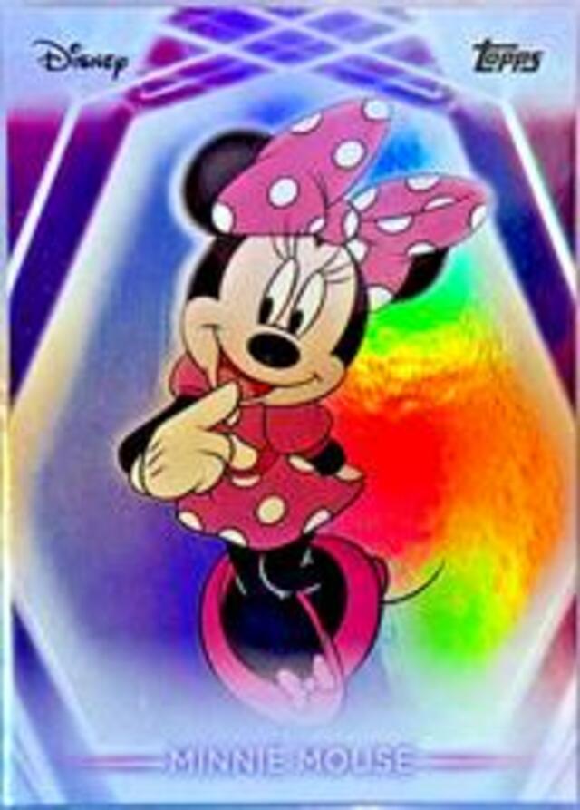 Topps Disney 2026: Neon - Minnie Mouse #199 Rainbow Foilboard