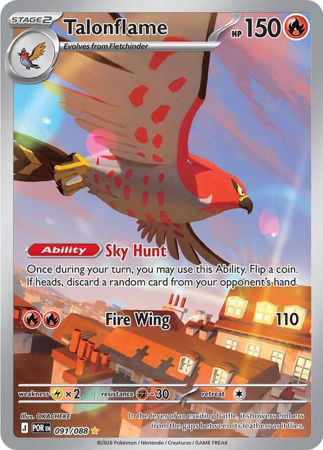 Pokemon TCG: Talonflame #091/088 Pokemon Perfect Order