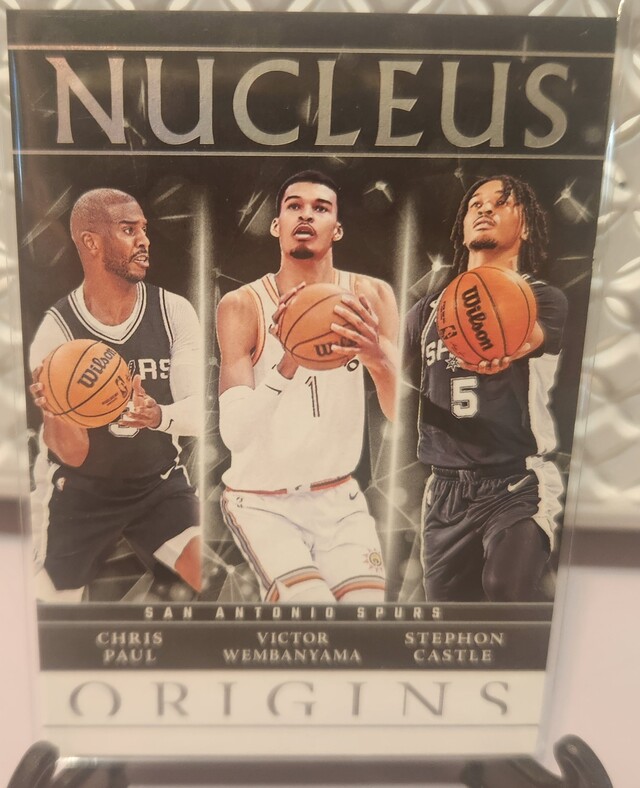 Chris Paul / Stephon Castle / Victor Wembanyama #17 2024 Panini Origins Nucleus