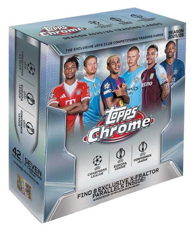 Topps Chrome UEFA Club Competitions Hobby Mega Box 2025/26