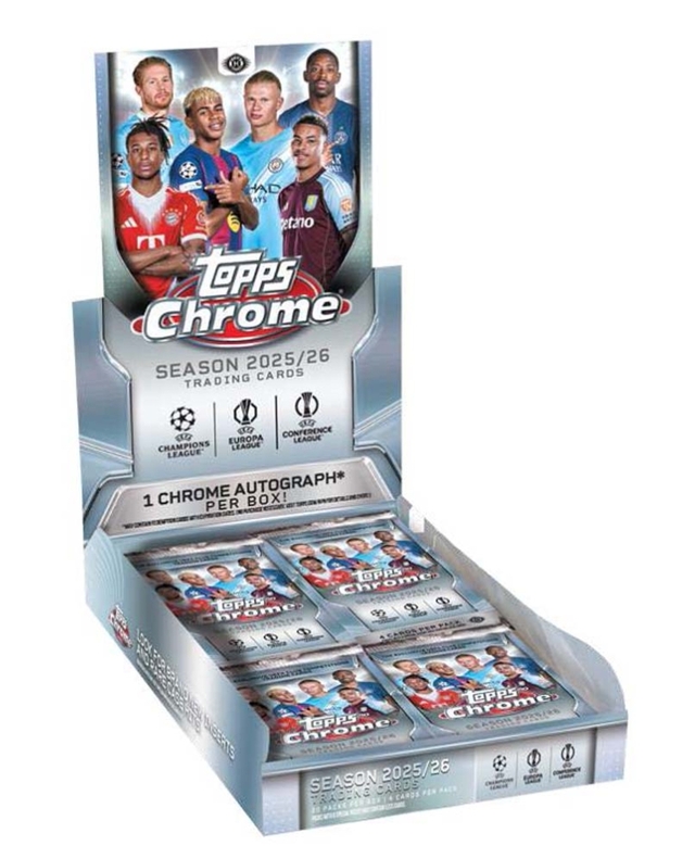 Topps Chrome UEFA Club Competitions Hobby Box 2025/26
