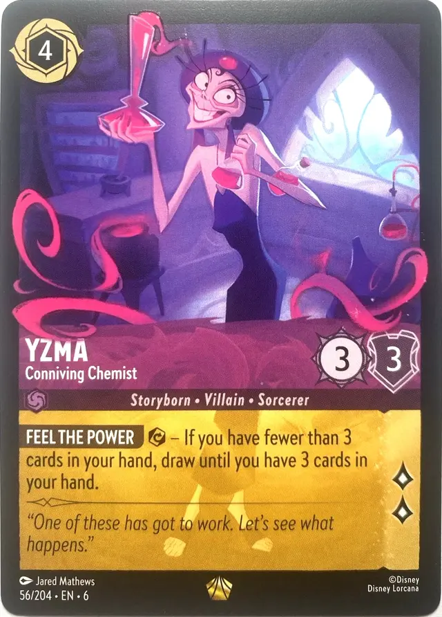 Disney Lorcana: Azurite Sea LEGENDARY Yzma - Conniving Chemist #56/204