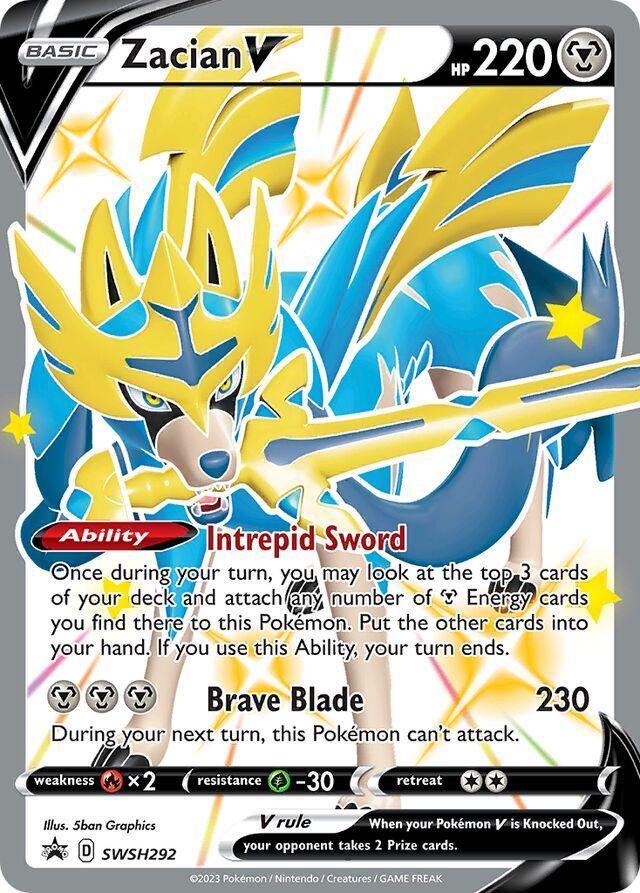 Pokemon TCG:Zacian V #SWSH292 Pokemon Promo