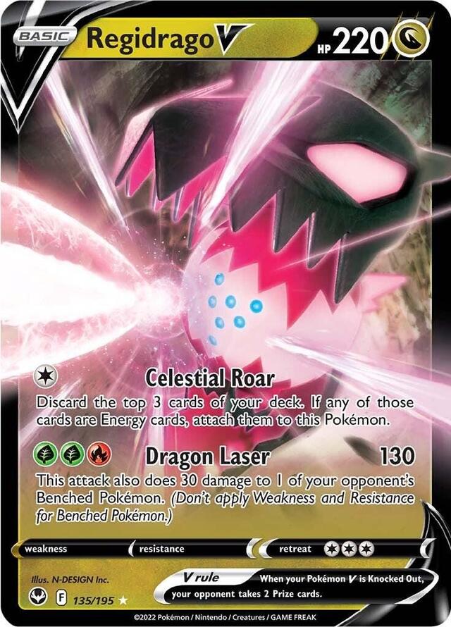 Pokemon TCG: Regidrago V #135 Pokemon Silver Tempest