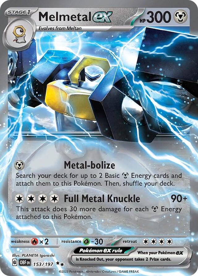 Pokemon TCG: Melmetal ex #153 Pokemon Obsidian Flames