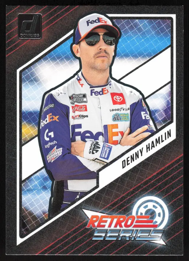 Denny Hamlin #19 2024 Donruss NASCAR Retro Series