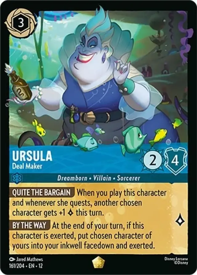 Disney Lorcana: Wilds Unknown LEGENDARY Ursula - Deal Maker #161/204