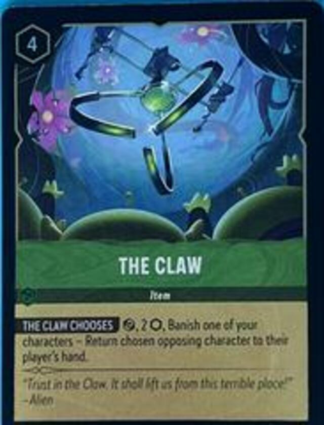 Disney Lorcana: Wilds Unknown RARE FOIL The Claw #99/204