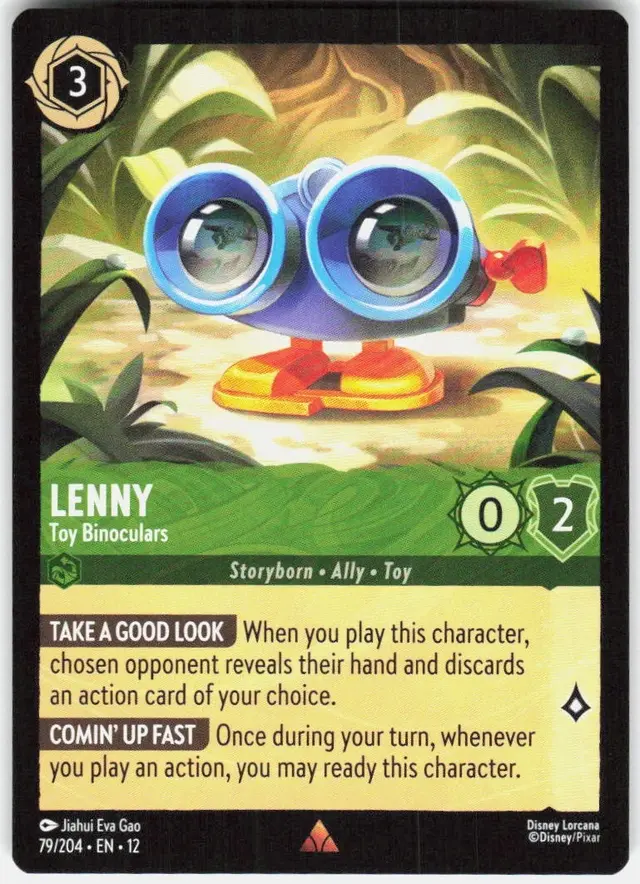 Disney Lorcana: Wilds Unknown RARE Lenny - Toy Binoculars #79/204