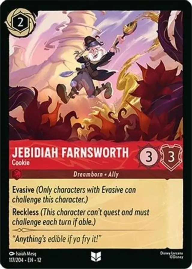 Disney Lorcana: Wilds Unknown UNCOMMON Jebidiah Farnsworth - Cookie #117/204