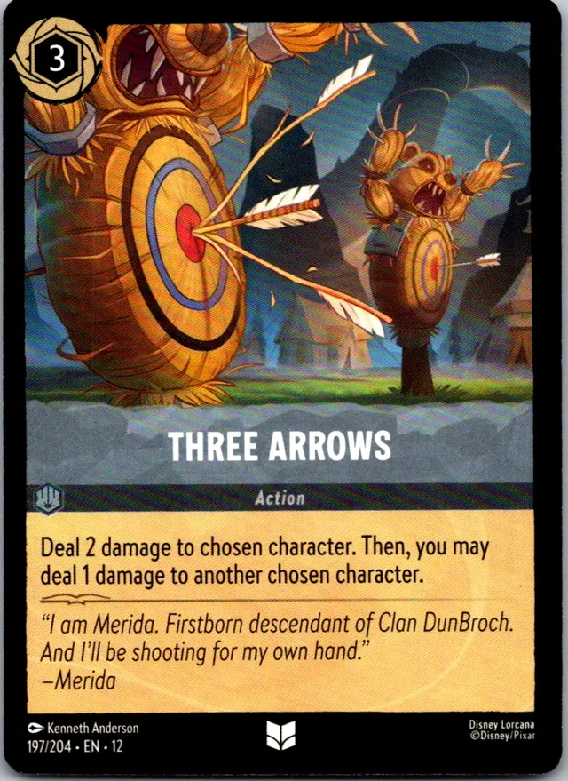 Disney Lorcana: Wilds Unknown UNCOMMON Three Arrows #197/204