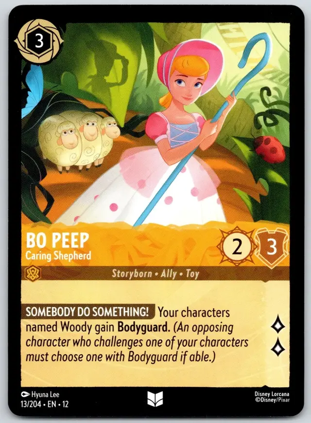 Disney Lorcana: Wilds Unknown UNCOMMON Bo Peep - Caring Shepherd #13/204