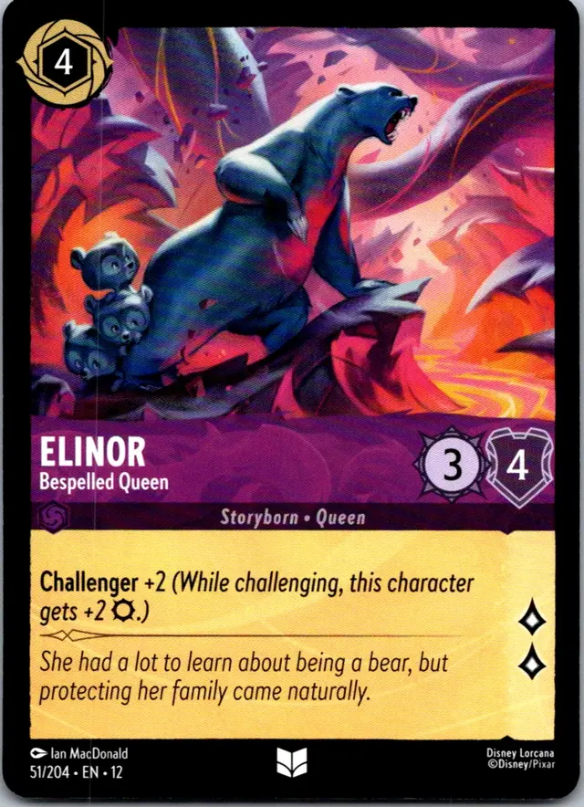 Disney Lorcana: Wilds Unknown UNCOMMON Elinor - Bespelled Queen #51/204