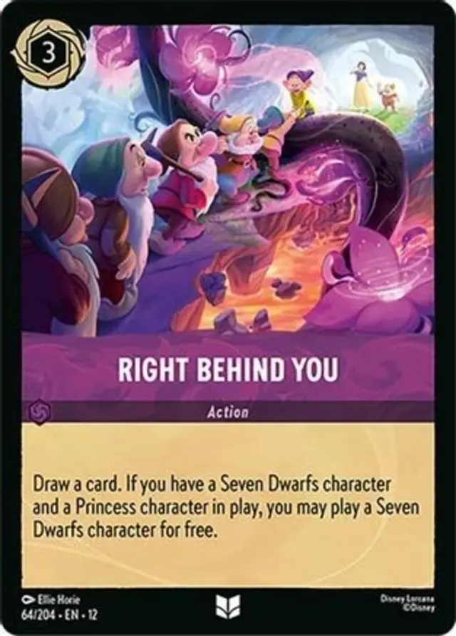 Disney Lorcana: Wilds Unknown UNCOMMON Right Behind You #64/204