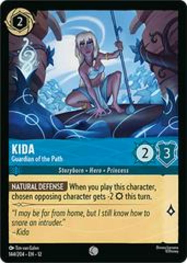Disney Lorcana: Wilds Unknown COMMON FOIL Kida - Guardian Of The Path #144/204