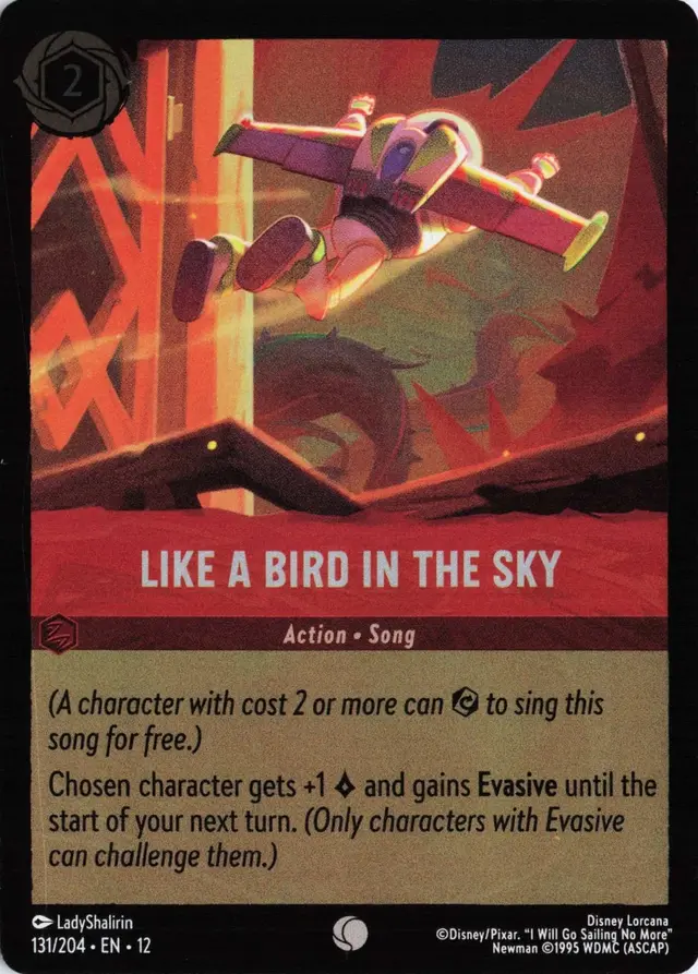 Disney Lorcana: Wilds Unknown COMMON FOIL Like A Bird In The Sky #131/204