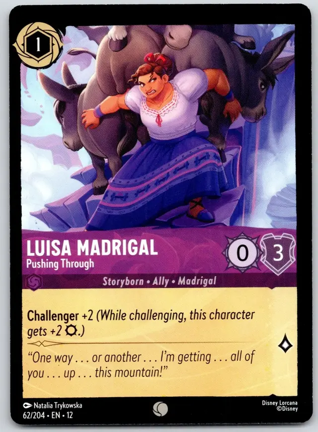 Disney Lorcana: Wilds Unknown COMMON Luisa Madrigal - Pushing Through #62/204