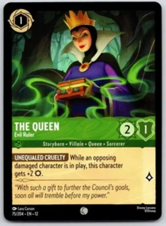 Disney Lorcana: Wilds Unknown COMMON The Queen - Evil Ruler #75/204