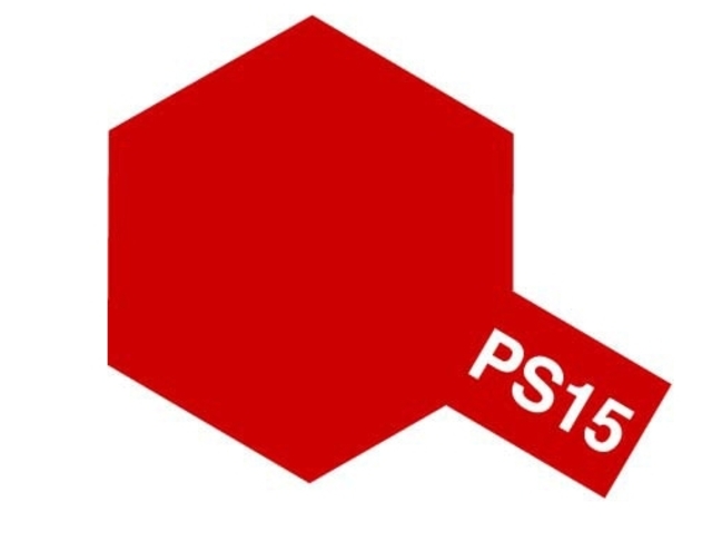 Tamiya Spray for Polycarbonate PS-15 METALLIC RED