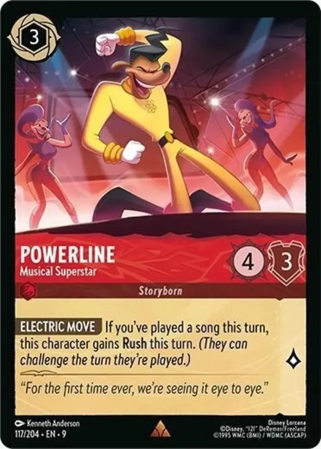Disney Lorcana: Fabled RARE Powerline - Musical Superstar #117/204