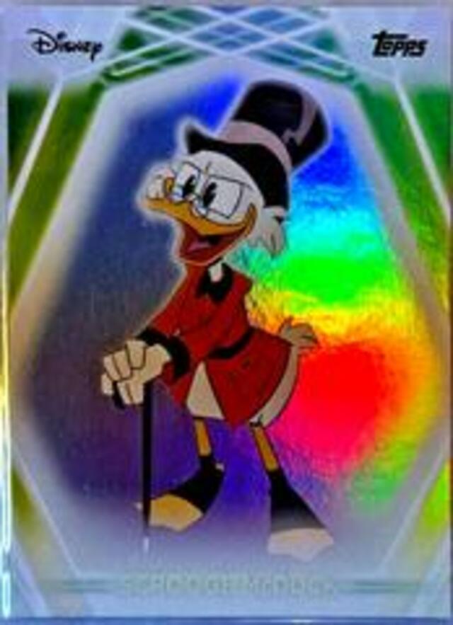 Topps Disney 2026: Neon - Scrooge McDuck #151 Rainbow Foilboard