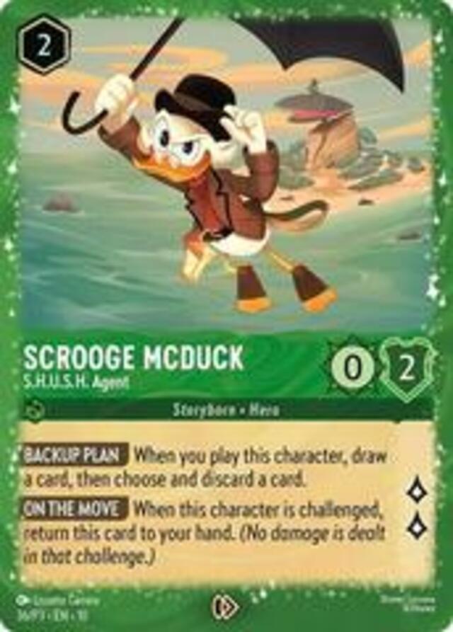 Disney Lorcana: Whispers In The Well PROMO Scrooge McDuck - S.H.U.S.H Agent #36/P3