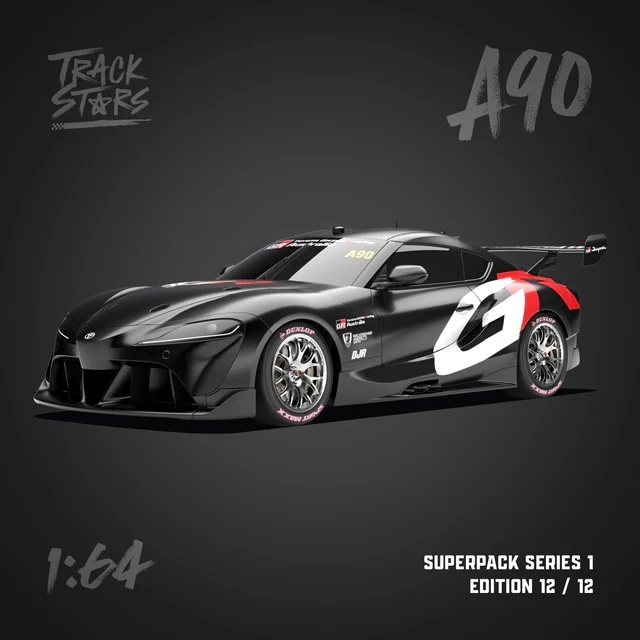 Toyota Gazoo Racing Australia #A90 Toyota Supra Supercar - 2025 Bathurst 1000 Launch Livery - TrackStars 1/64