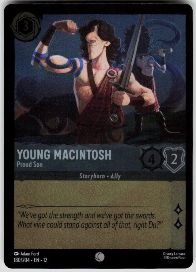 Disney Lorcana: Wilds Unknown COMMON FOIL Young Macintosh - Proud Son #180/204