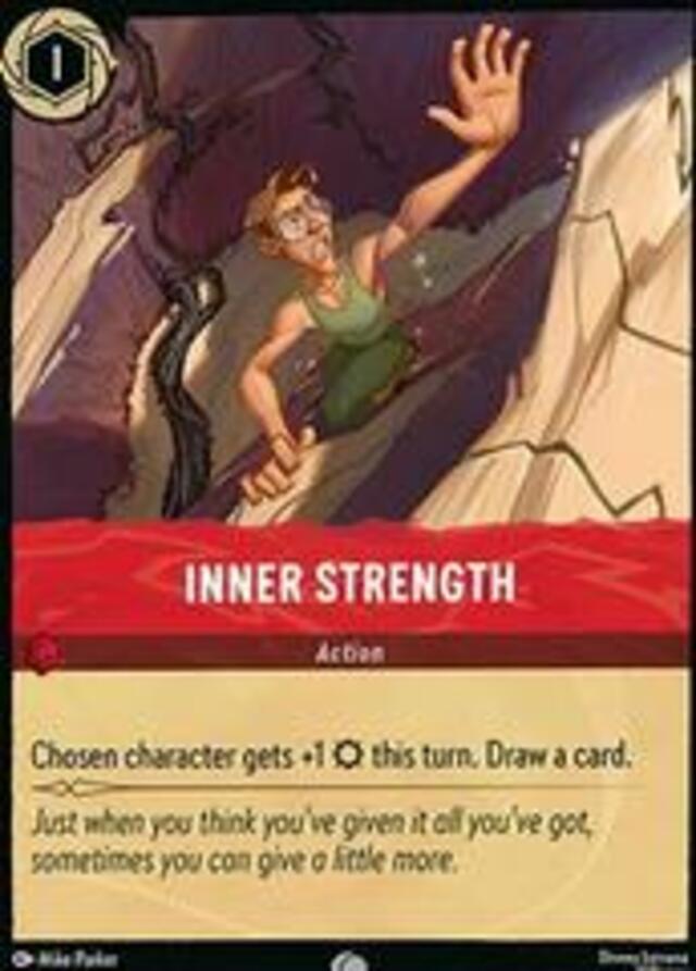 Disney Lorcana: Wilds Unknown COMMON FOIL Inner Strength #129/204