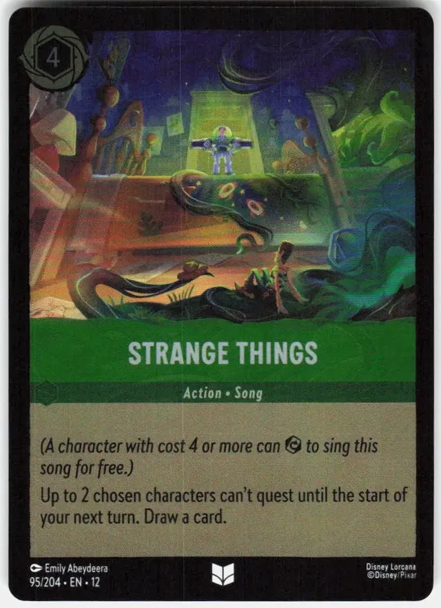 Disney Lorcana: Wilds Unknown UNCOMMON FOIL Strange Things #95/204