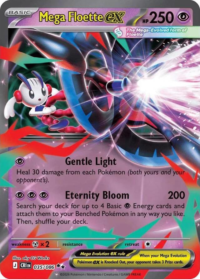 Mega Floette Ex #035/086 Pokemon Chaos Rising